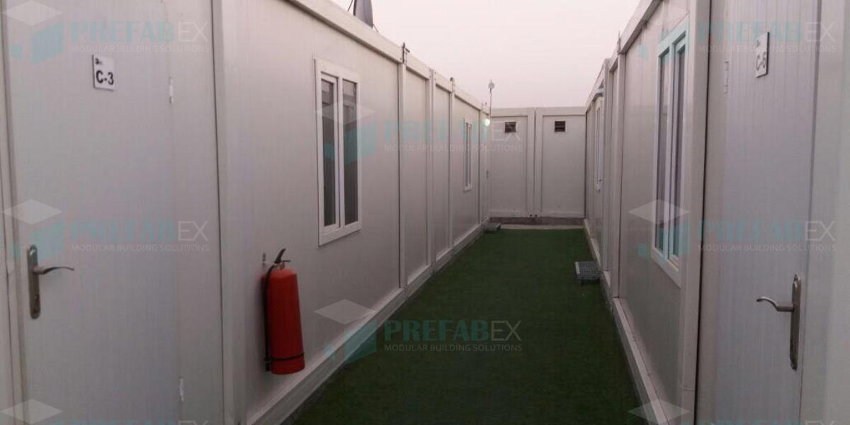 modular container units that can be used as offices, housing and clinics, classrooms